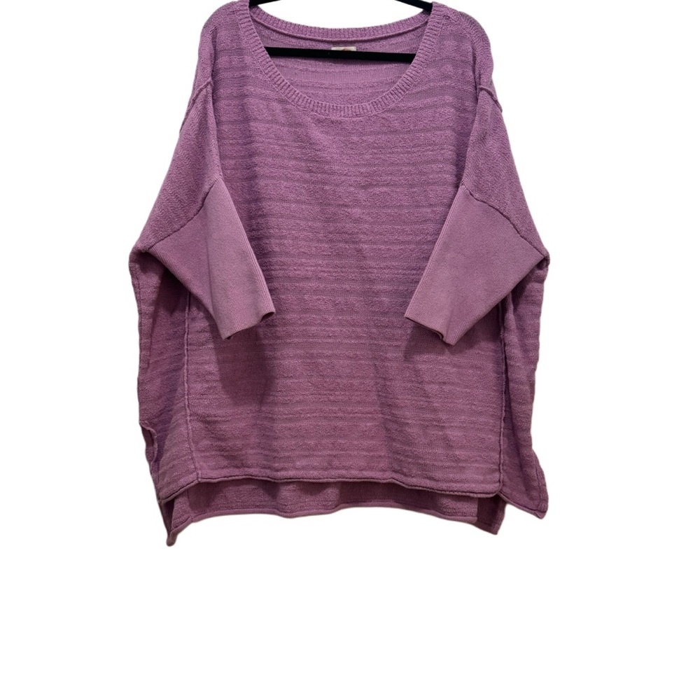 Pilcro Purple Oversized Knit Sweater